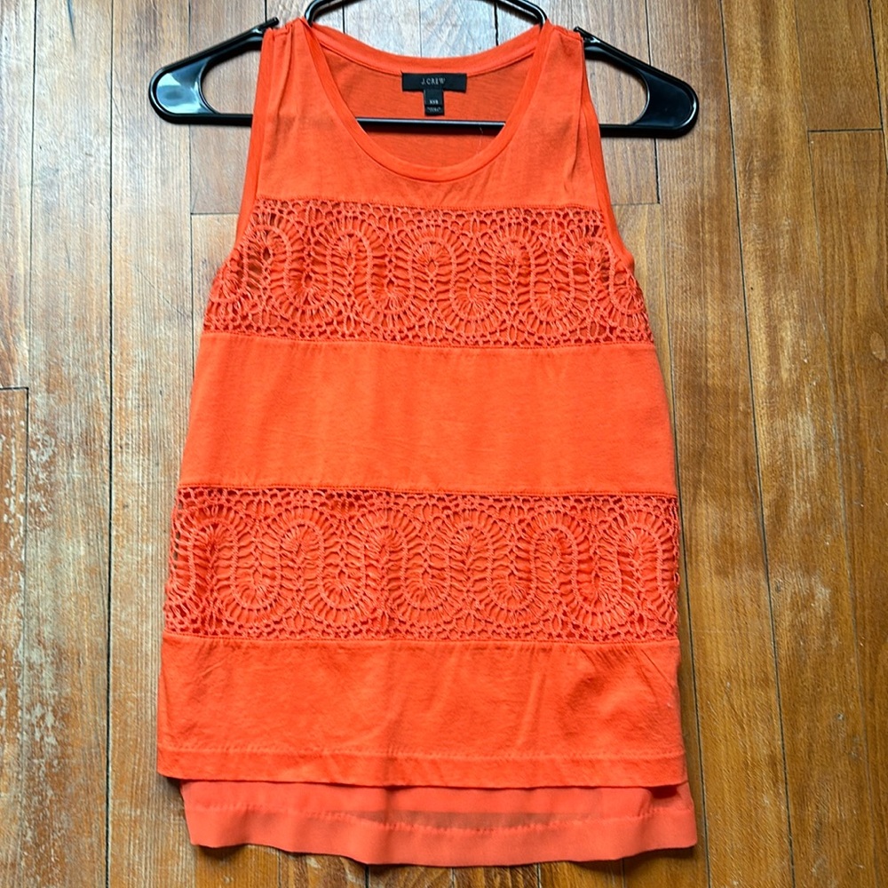 Orange tank top from J. Crew